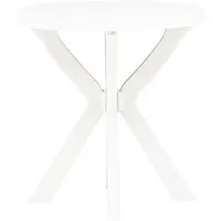 vidaXL Bistrotisch Ø 70 x 11 cm Weiß