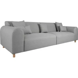 Home Affaire Big-Sofa HOME AFFAIRE "Svennis", grau (hellgrau), B:314cm H:83cm T:98cm, Struktur (100% Polyester);Filzoptik (100% Polyester), Sofas, Big-Sofa, in 2 Bezugsqualitäten, B/T/H: 314/98/83 cm