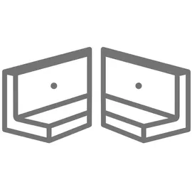 diephaus betonwerk gmbh L-Stein Ecke 100 x 80 x 100 cm grau