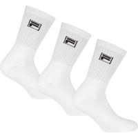 FILA, Unisex, Socken, Tennis Socks 3 Pairs Per Pack, Weiss, (3er Pack, 39 - 42)