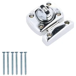 MS Beschläge WC Toiletten Schloss 30mm Türriegel Chrom glänzend Türschloss drehbar Schloss