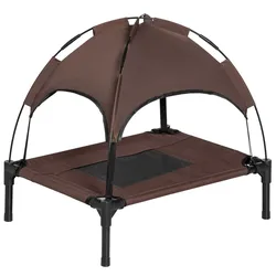 PawHut Hundebett Metall, Oxford, Netzstoff, Taftstoff