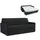 vente-unique Schlafsofa 3-Sitzer – Liegefläche: 140 cm – Matratzenhöhe: 18 cm – Stoff - Grau - CALIFE