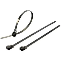 TRU Components 1592809 TC-HVCR125BK203 Kabelbinder 125 mm 7.60 mm