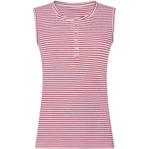 Sieh an! Shirttop in rot-geringelt | Gr.: 48