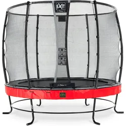 EXIT Elegant Premium Trampolin ø253cm mit Deluxe Sicherheitsnetz - rot 250 CM