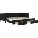 vidaXL Tagesbett 80 x 200 cm Schwarz