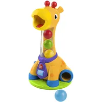 Bright Starts Spin & Giggle Giraffe Ball und Popper Musikalisches Aktivitätsspielzeug, Alter 12 Monate +