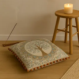 Marrakesch Orient & Mediterran Interior Stuhlkissen Guansha 40 x 40 cm Braun