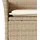 vidaXL 5-tlg. Garten-Essgruppe mit Kissen Beige Poly Rattan Akazie