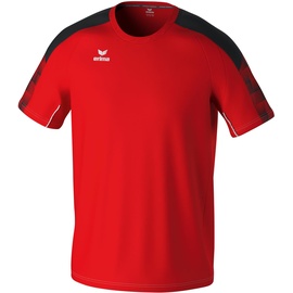 Erima Unisex Kinder EVO Star leichtes T-Shirt (1082401), rot/schwarz, 140