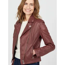 JCC Bikerjacke »Lederjacke 8167 rot