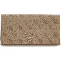 GUESS Clutch Umhängetasche Noelle Latte Logo/Brown