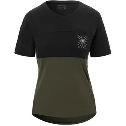 Giro W Ride Jersey black/trail green (clothing-clothing) XL