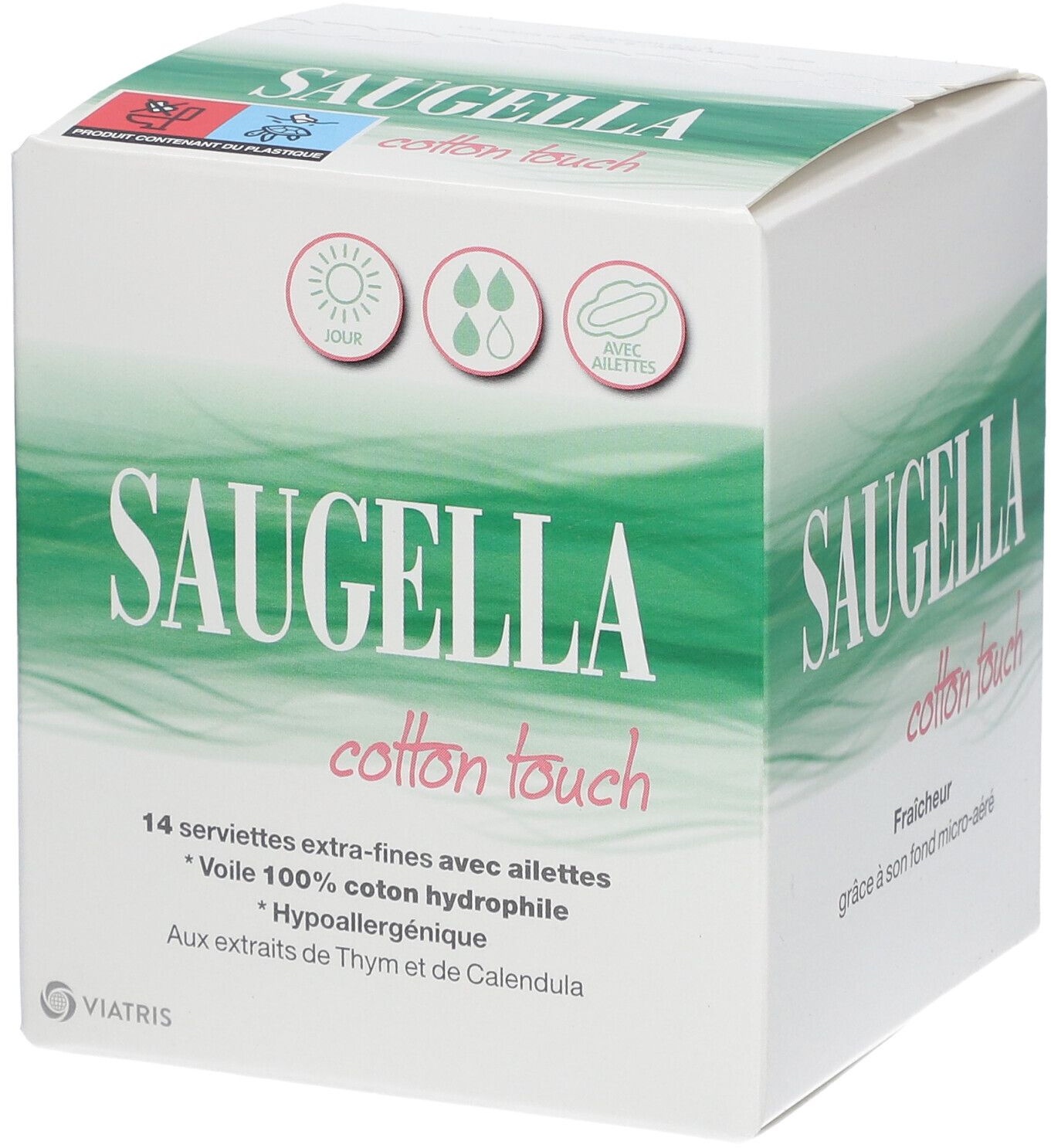 SAUGELLA Cotton Touch Serviettes hygiéniques Jour 14 pc(s) serviettes hygiénique(s)