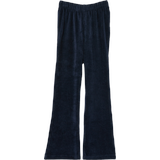 S.Oliver - Samtleggings mit Flared Leg, Kinder, blau, 98