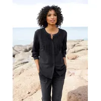 Heine Rüschenbluse in schwarz | Gr.: 42