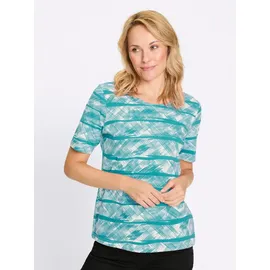 Sieh an! T-Shirt Kurzarm-Shirt Kurzarm blau 54