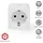 Nedis Smart-Home-Steckdose Weiß 1 St.