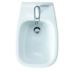 Wand-Bidet D-Code 545 mm mit ÜL, mit HLB, 1 HL, weiß