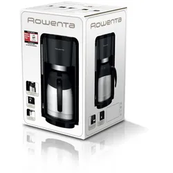 ROWENTA Kaffeemaschine CT 3818 Edelstahlkanne 10 Tassen 800 Watt schwarz