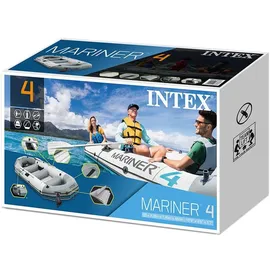 Intex Schlauchboot-Set Mariner 4 inkl. Außenbordmotor | Befestigung