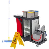 Wisch-Star Reinigungswagen - Set mit Presse, Combi 2 Putzwagen