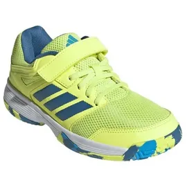 adidas Kinder Speedcourt Kids Indoor Shoes, hi-Res Yellow/Dusky Ink/Lucid Aquamarine, 36 EU