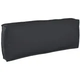 vidaXL Palettenkissen 120 x 40 x 12 cm schwarz 1 St.