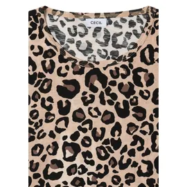Cecil T-Shirt Leo-beige XL