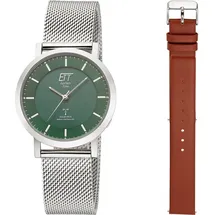 ETT Eco Tech Time ELS-11618-81MS Damenuhr Atacama Solar Funkuhr
