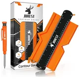 LuxusKollektion Konturenlehre Konturenlehre Konturenschablone Konturmessgerät 10 Inch+Tieflochmarker orange
