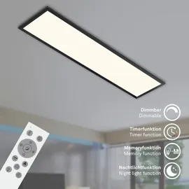 Briloner LED Panel 100 x 25 x 7 cm schwarz