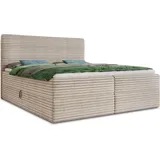 Sofnet Boxbett, Beige, H3, Rechteckig, 180x200 cm, Schlafzimmer, Betten, Boxspringbetten