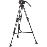 Manfrotto 509 & Alu Fast Doppelrohr-Stativ