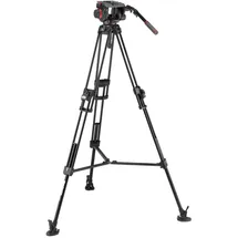 Manfrotto 509 & Alu Fast Doppelrohr-Stativ