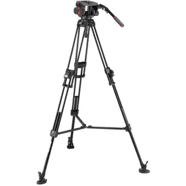 Manfrotto 509 & Alu Fast Doppelrohr-Stativ