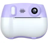 Digitalkamera für Kinder mit integriertem Thermodrucker, Dual-Objektivsystem, 1080P HD-Video und 6,1 cm (2,4 Zoll) Bildschirm (lila)