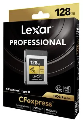 Lexar CFExpress Professional Type B Gold - 1750MB/s - Retourenware ohne Verpackung - 128 GB