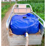 SAFWEL Tragbarer Wasserblasentank Wasserkanister Faltbar Mobile Soft Water Tank Bewässerung von landwirtschaftlichen Flächen, Bewässerung von Gartenpflanzen, Blau (Size : 0.8x0.43x0.34m/110L/29 Gallo