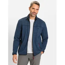 Witt Weiden Fleece-Jacke in blau-meliert | Gr.: 52/54