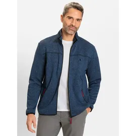 Witt Weiden Fleece-Jacke in blau-meliert | Gr.: 52/54