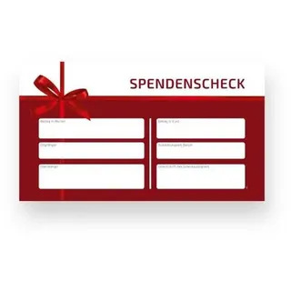 Spendenscheck 'Lotte' neutral 60x34cm