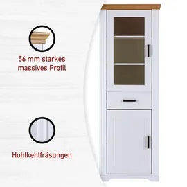 Interlink Inter Link Vitrine Maluno Holz Weiß