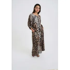 Smith & Soul Maxirock Damen Animalprint Braun M