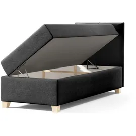 beautysofa HELEN MINI 100 x 200 cm Schwarz