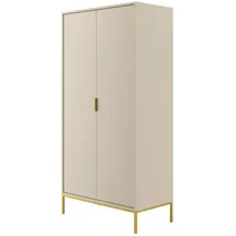 raumhirsch furniture Drehtürenschrank Austin 55 x 205 x 100 cm Kaschmir/Gold