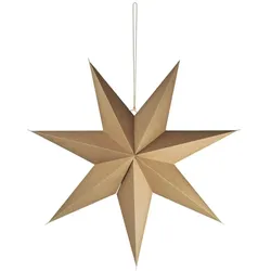 IB Laursen Weihnachtsdeko Stern Stella aus Papier, Ø 90 cm, Braun