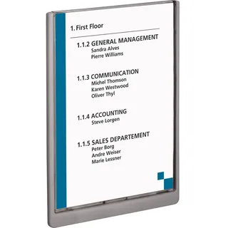 Durable Türschild CLICK SIGN Kunststoff grau DIN A4 21,0 x 29,7 cm, 1 St.