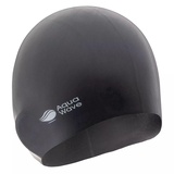 AQUAWAVE Racecap 3D Cap 92800409973 Schwimmkappe, Jugend, Unisex, Schwarz, Einheitsgröße